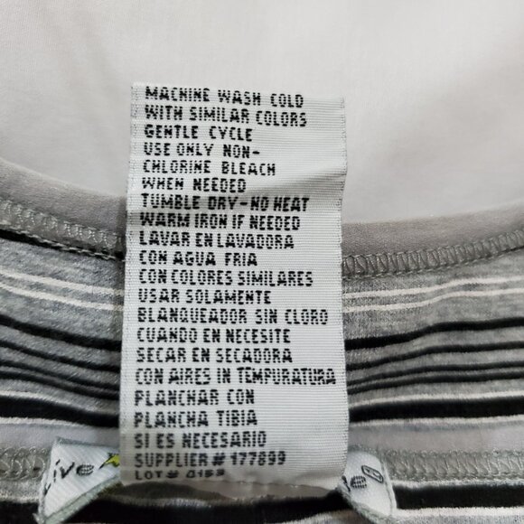 Live Love Lounge Vintage Striped Shelf Bra Cami Top Size Medium - Picture 10 of 15